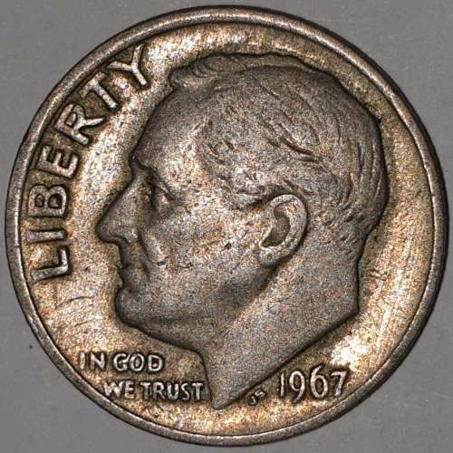 1967 - DIME - USA - ROOSEVELT ONE DIME COIN